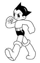 coloriage astro boy le petit robot